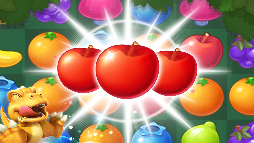 GON: Fruits Match3 Puzzle captura de pantalla 