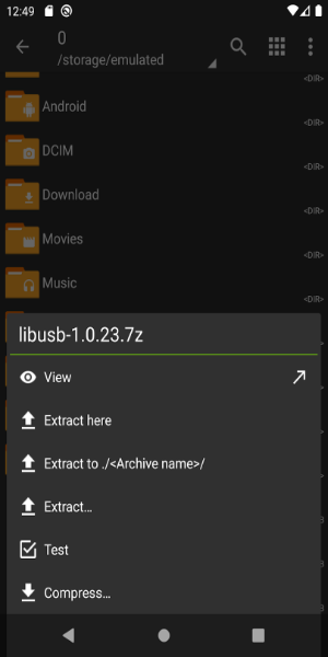 Screenshot ZArchiver 3