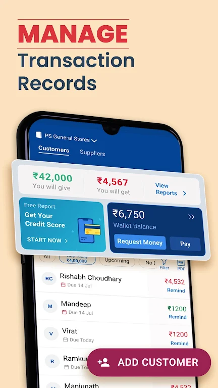 Khatabook Credit Account Book স্ক্রিনশট 1