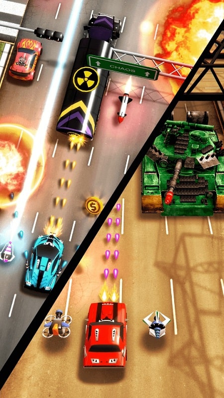 Chaos Road: Carreras y Combate Screenshot 2