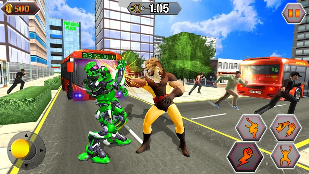 Scary Lion Crime City Attack ảnh chụp màn hình 3