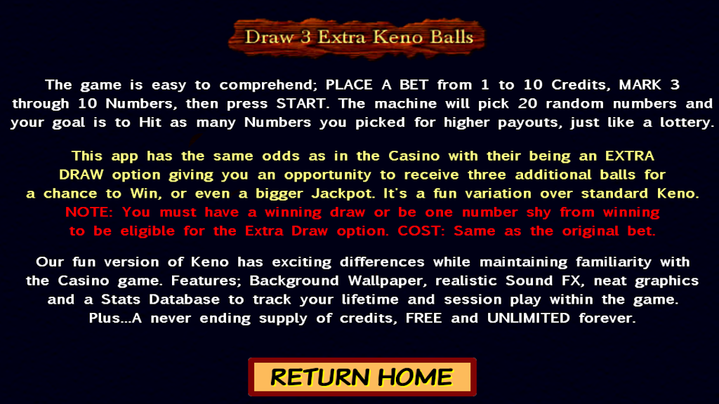 Draw 3 Extra Keno Balls Screenshot 4