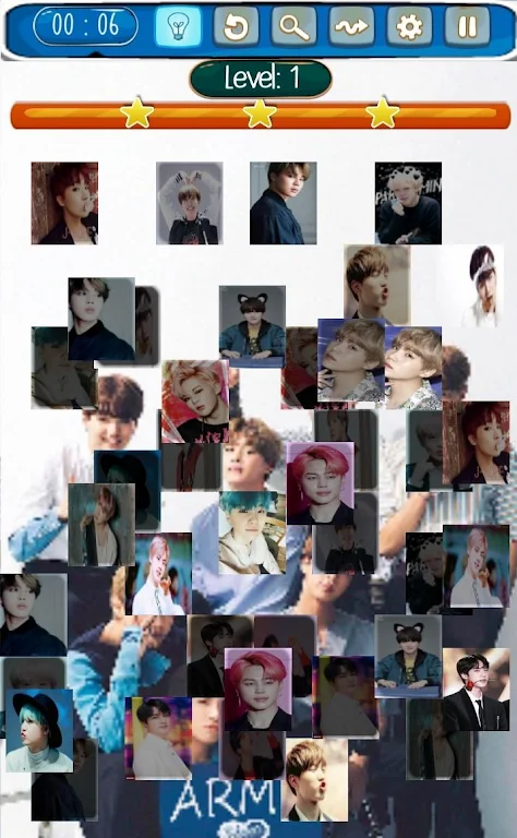 BTS Mahjong ဖန်သားပြင်ဓာတ်ပုံ 1