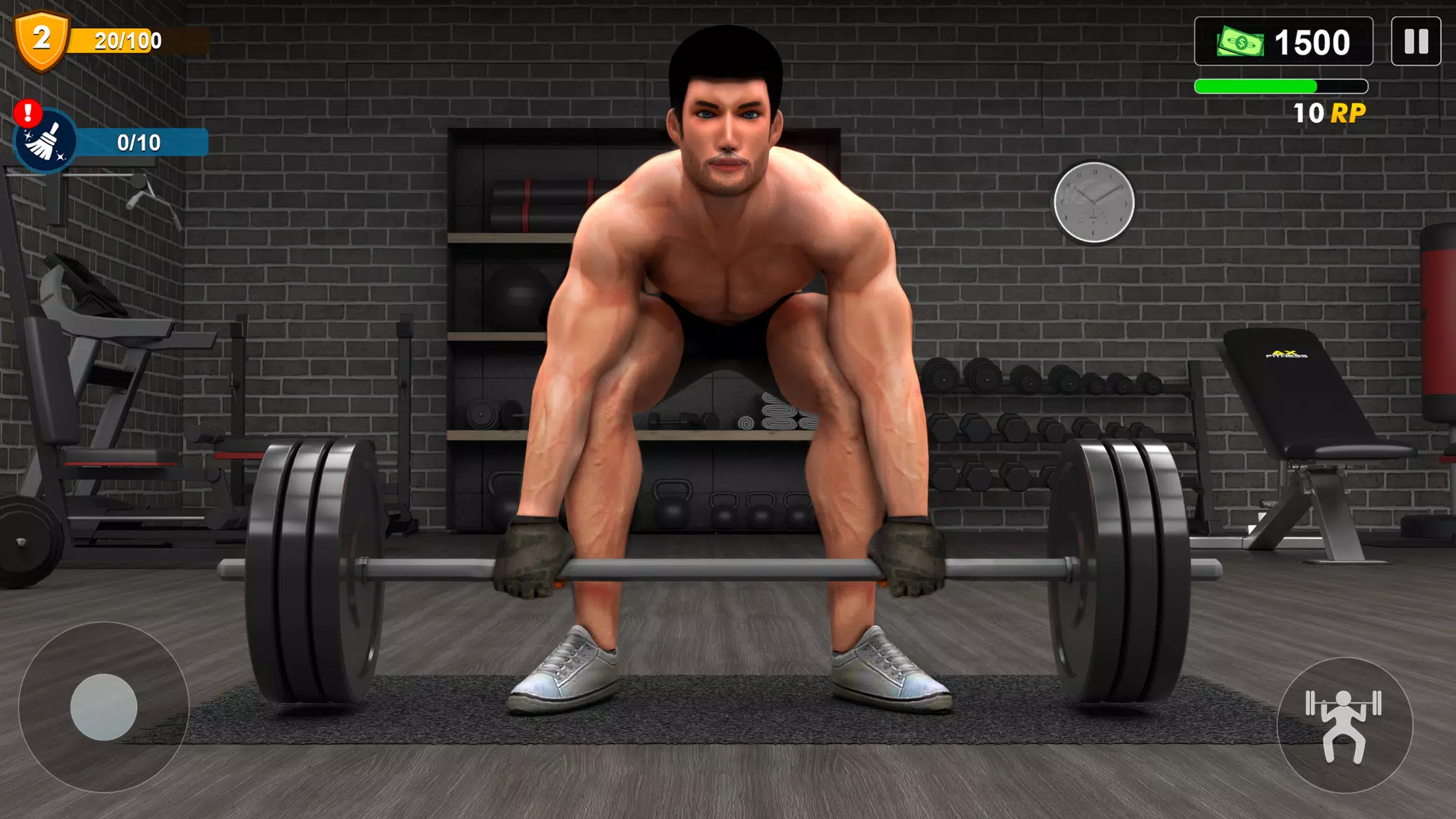 Workout Gym Simulator Game 24 स्क्रीनशॉट 1