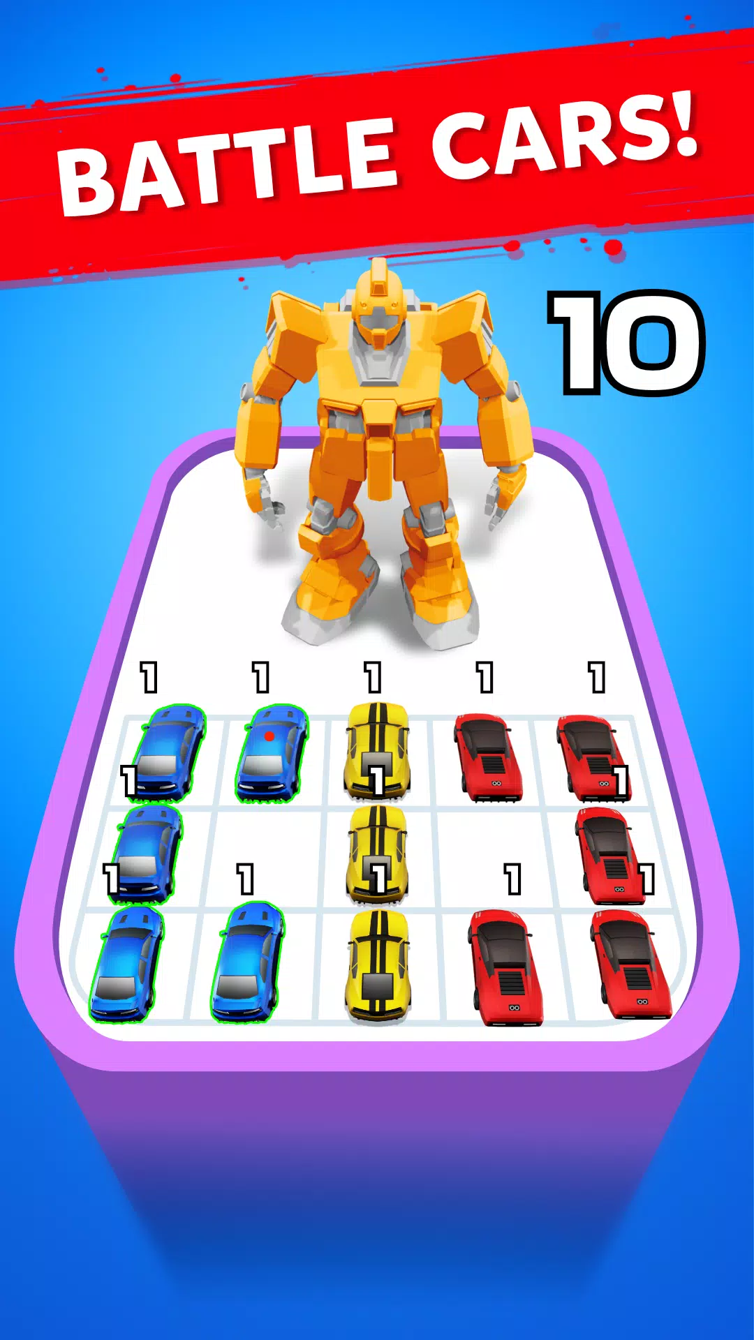 Robot Merge Master: Car Games экрана 2