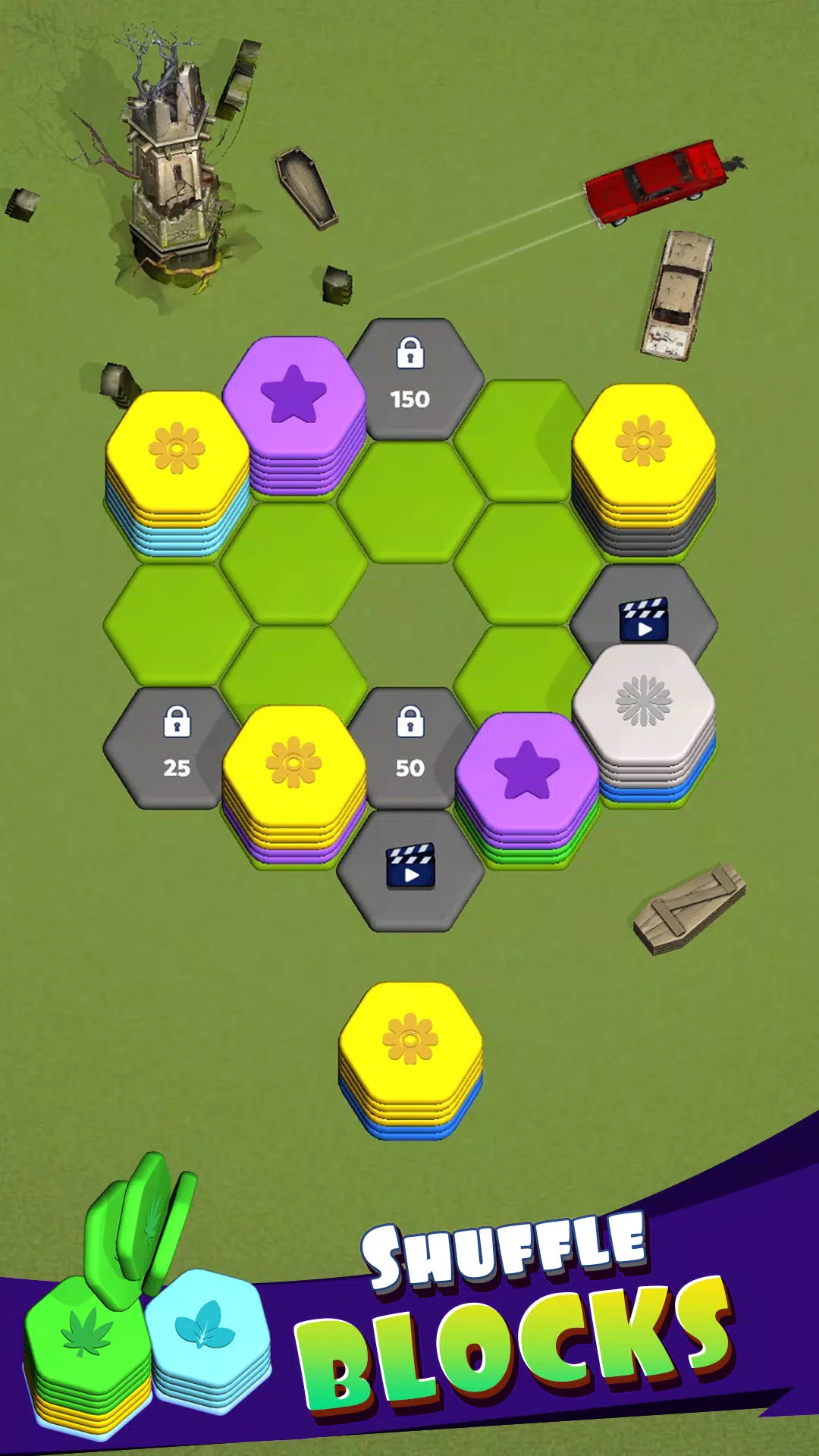 Hexa Merge Sort Block Puzzle ဖန်သားပြင်ဓာတ်ပုံ 3