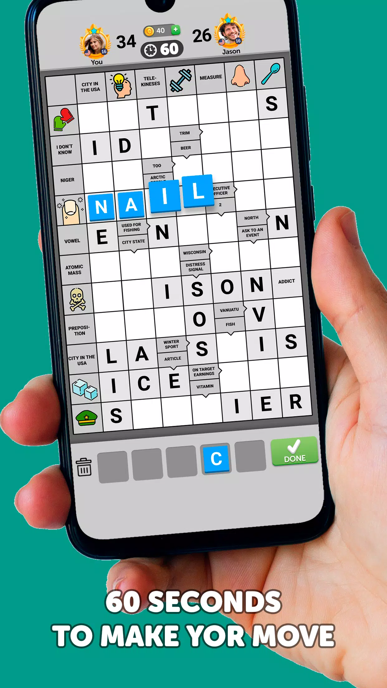 Wordgrams - Crossword & Puzzle Screenshot 1