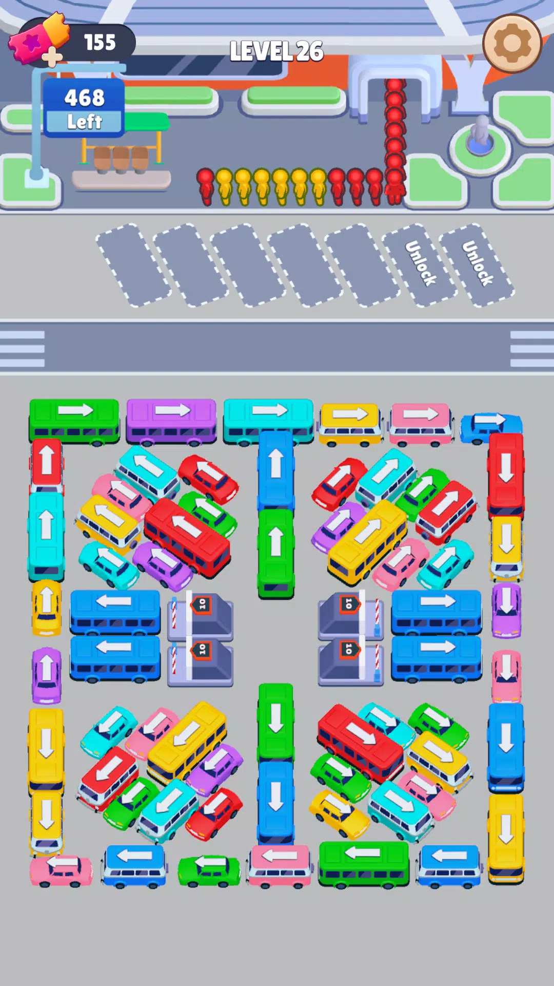 Bus Sort: Car Parking Jam captura de pantalla 