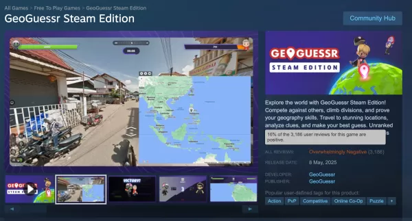 မေလ 13 ရက်အထိ Geoguessr ရေနွေးငွေ့ Edition Ratings ။ Image Credit: Steam / Geogueessr ။