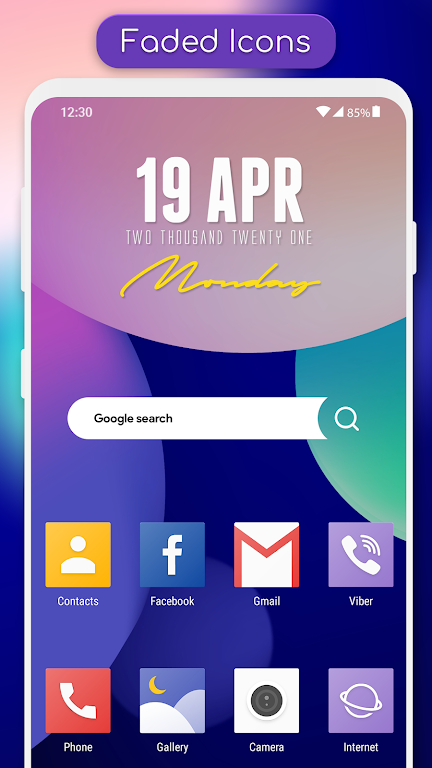 Faded - Icon Pack экрана 1