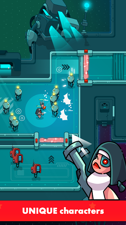 Space Squad: Crash Robots zrzut ekranu 4