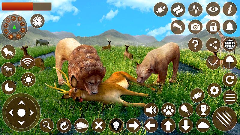 Lion Games 3D Animal Simulator ဖန်သားပြင်ဓာတ်ပုံ 3