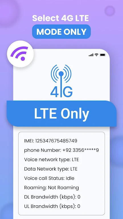 4G Lte Only: Speed test экрана 2