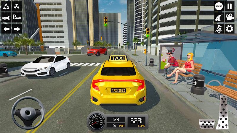 Taxi Simulator 3d Taxi Sim ဖန်သားပြင်ဓာတ်ပုံ 2