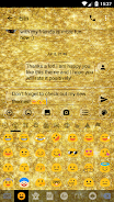 SMS Messages GlitterGold Glass экрана 4