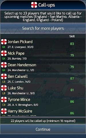 Screenshot True Football National Manager 4