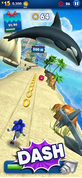 Sonic Dash - Endless Running Mod screenshot 2