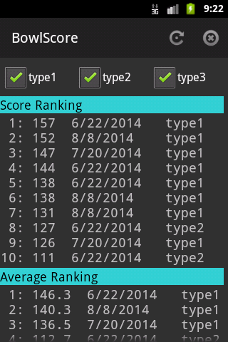 BowlScore 10 экрана 3