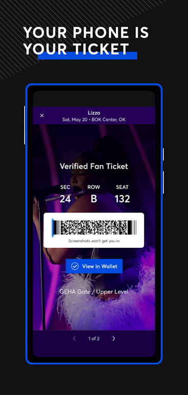 Ticketmaster ảnh chụp màn hình 1