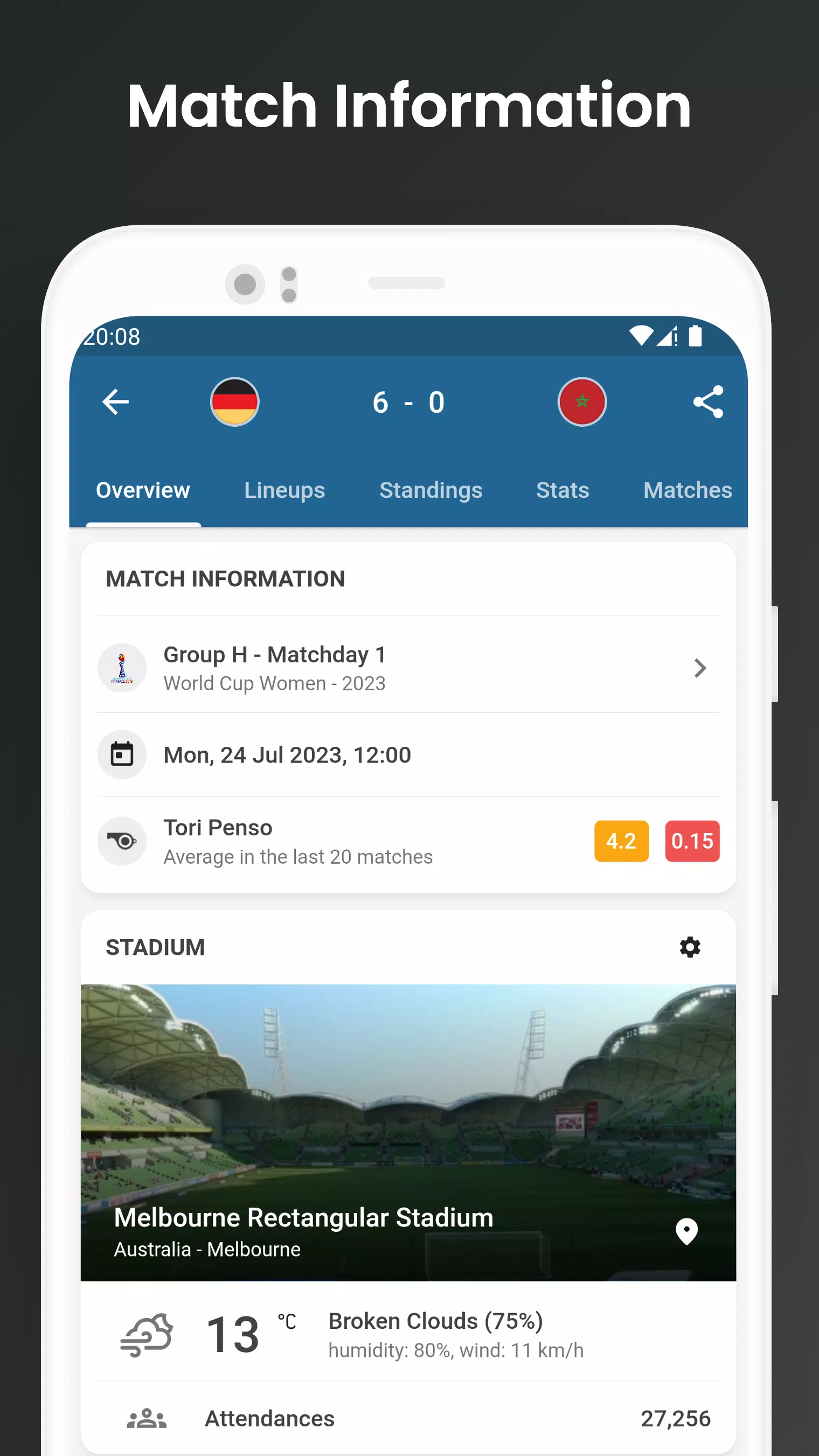 Screenshot Footba11 - Soccer Live Scores 3