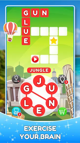 Word Travels Crossword Puzzle ekran görüntüsü 3