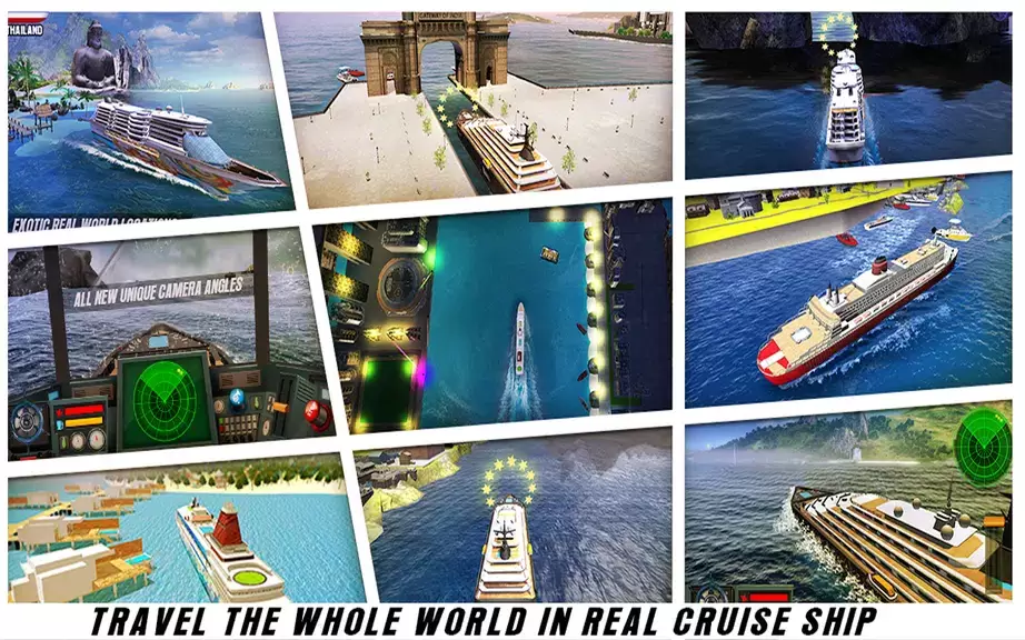 Big Cruise Ship Simulator ဖန်သားပြင်ဓာတ်ပုံ 1