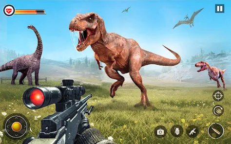 Screenshot Dino Hunter Sniper 3d: Dinosaur Free FPS Shooting 2