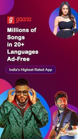 Gaana Music Mod zrzut ekranu 1