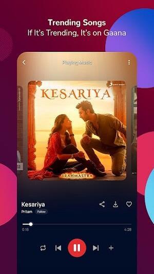 Screenshot Gaana: MP3 Songs, Music App 2