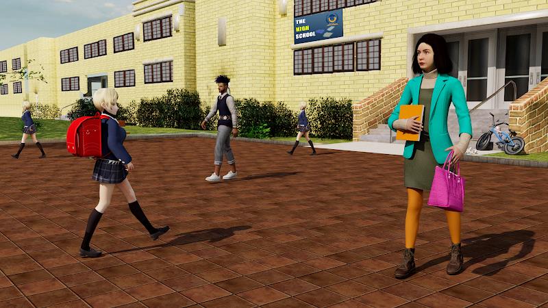 High School Girl Life Sim Game ekran görüntüsü 1