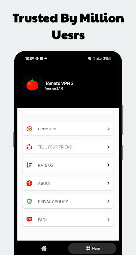 Tomato VPN ဖန်သားပြင်ဓာတ်ပုံ 2