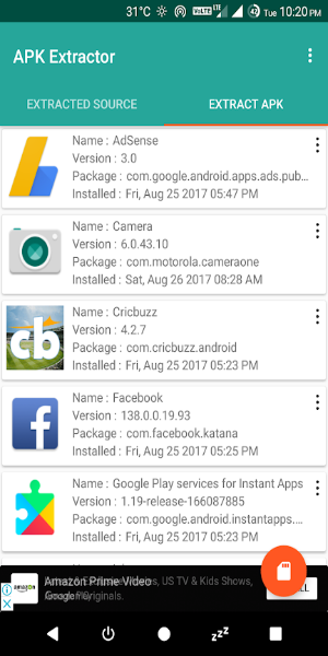 Screenshot APK Extractor - Apk Decompiler 1