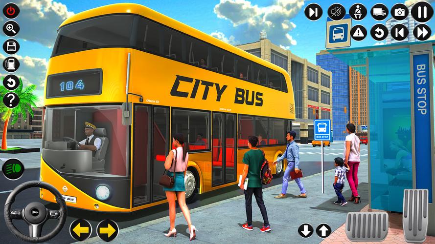 Passenger Bus Driving Games 3D Screenshot 1