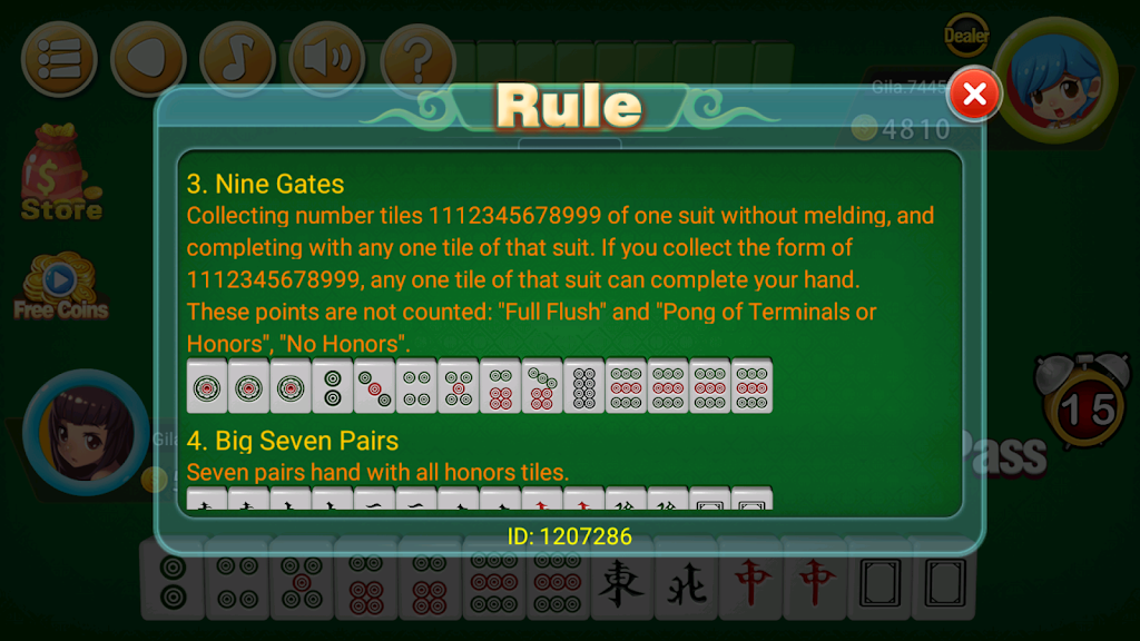 Mahjong 2P: competition应用截图第4张