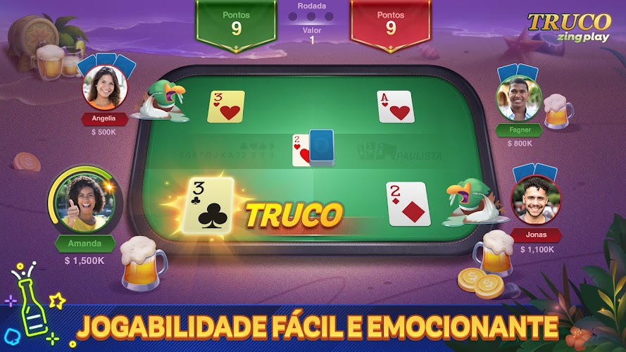 Truco ZingPlay: Jogo de cartas screenshot 2