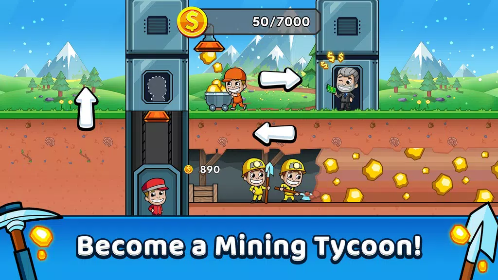 Idle Miner Tycoon: Gold & Cash ekran görüntüsü 1