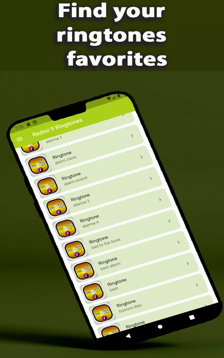 Redmi Note 9 Ringtone App screenshot 2