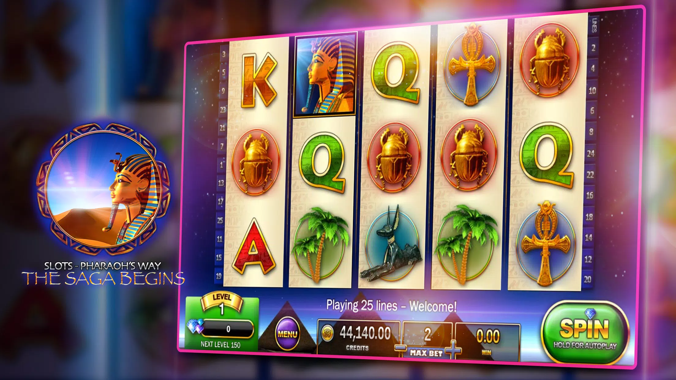 Slots - Pharaoh’s Way Casino ဖန်သားပြင်ဓာတ်ပုံ 3