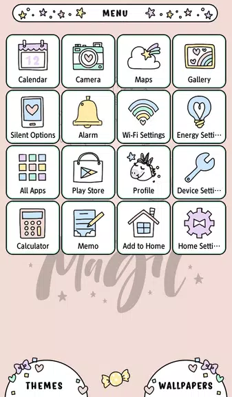 Unicorn Magic Theme captura de pantalla 