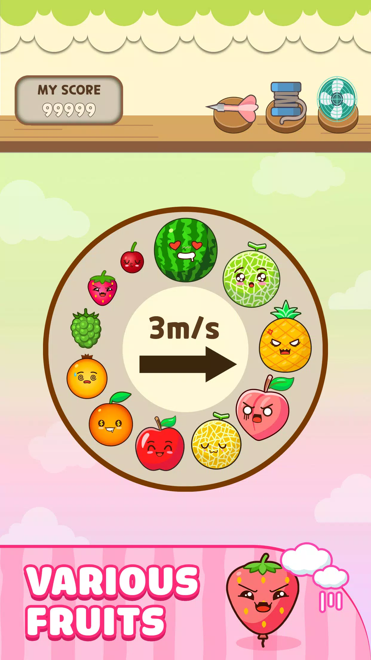 Melon Balloon: Fruit Merge screenshot 4