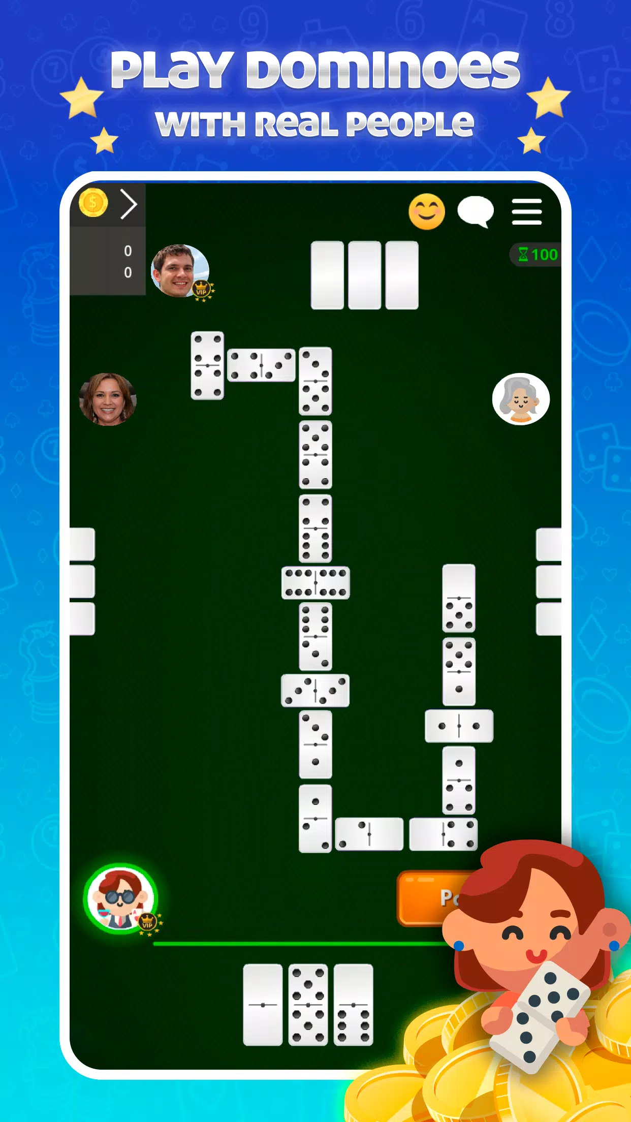 Dominoes Online - Classic Game স্ক্রিনশট 1