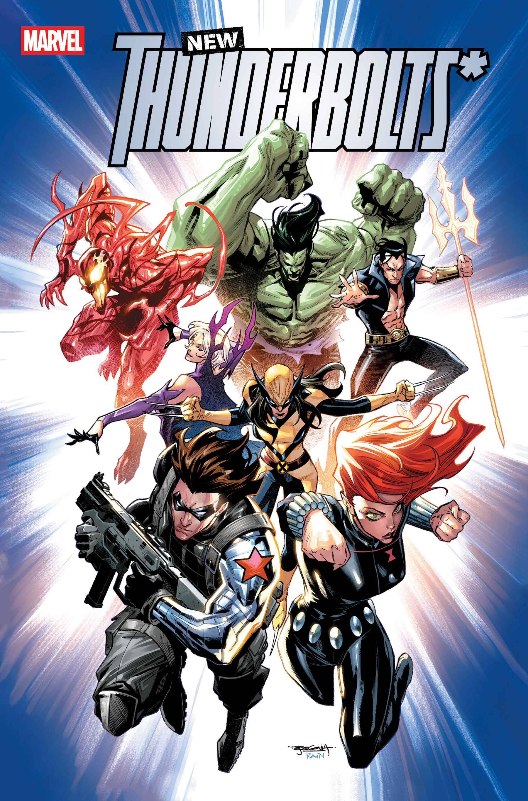 Nieuwe Thunderbolts* #1 Cover Art door Stephen Segovia
