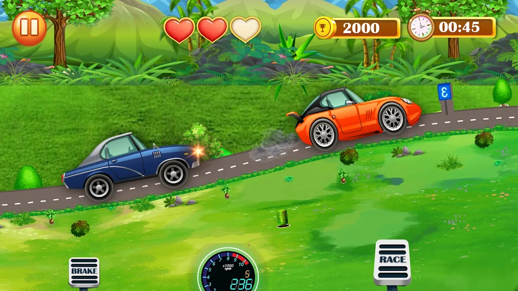 Hill Climb Car Racer-Car Game ekran görüntüsü 1