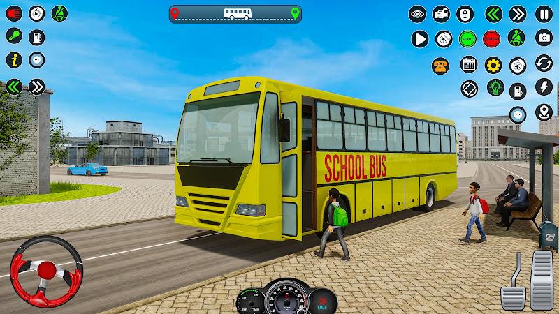 School Bus Driving Games 3D ảnh chụp màn hình 4