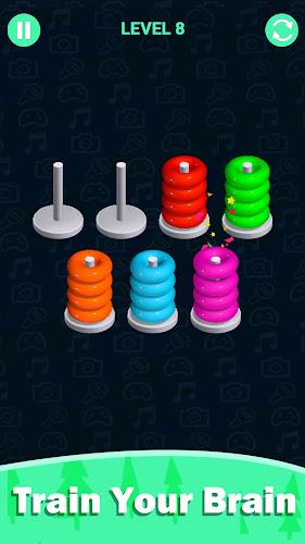 Stacolor: Hoop Stack Ring Game স্ক্রিনশট 3