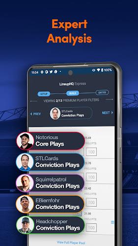 Screenshot RotoGrinders Daily Fantasy 4