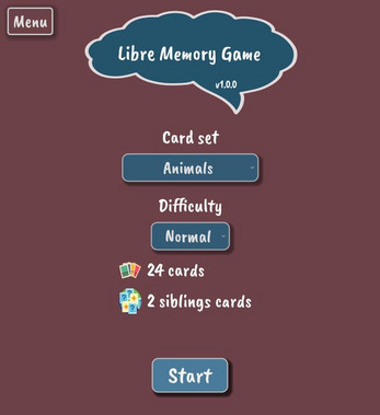 Libre Memory Game screenshot 2