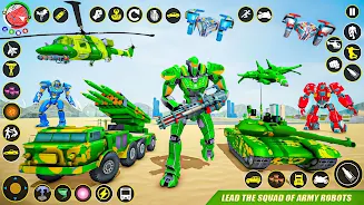 Army Truck Robot Car Game 3d スクリーンショット 4