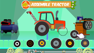 Farm Tractors Dinosaurs Games captura de pantalla 