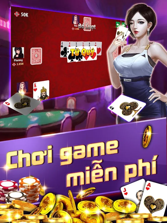 Tiến Lên: Tien len mien nam, tien len - OFFLINE Screenshot 3